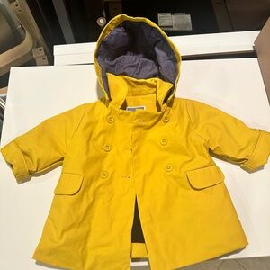 Jacadi Yellow Baby Raincoat